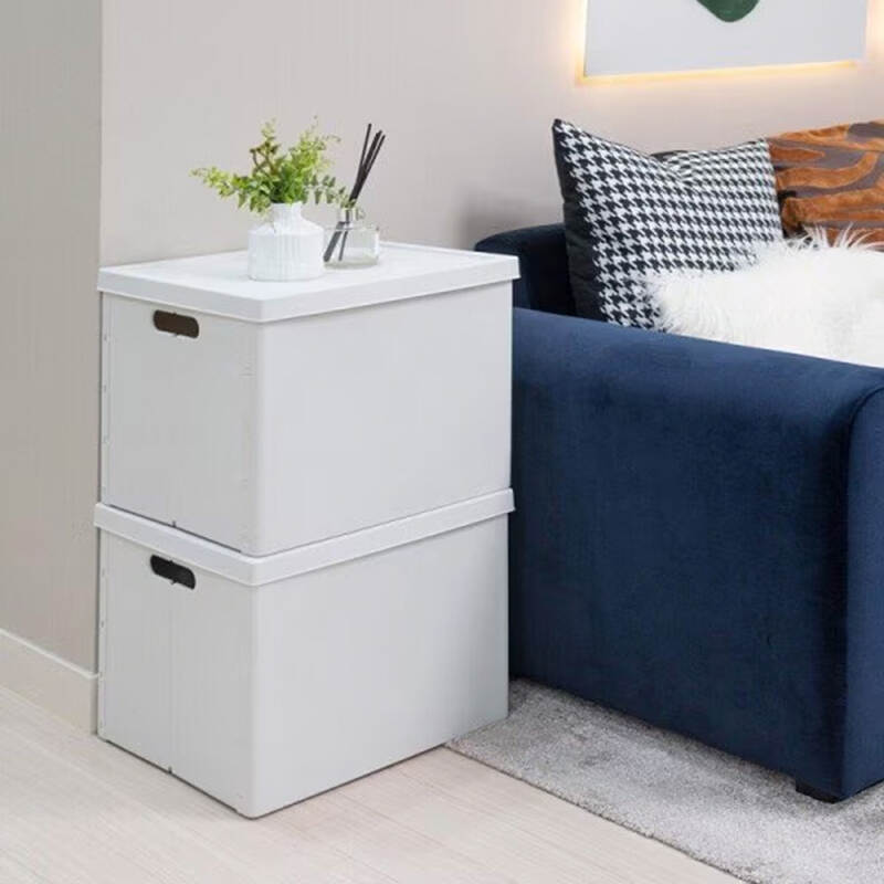 Thùng nhựa đựng đồ gấp gọn LocknLock Foldable Storage Box 42L - Màu trắng INP2000, , large image number null